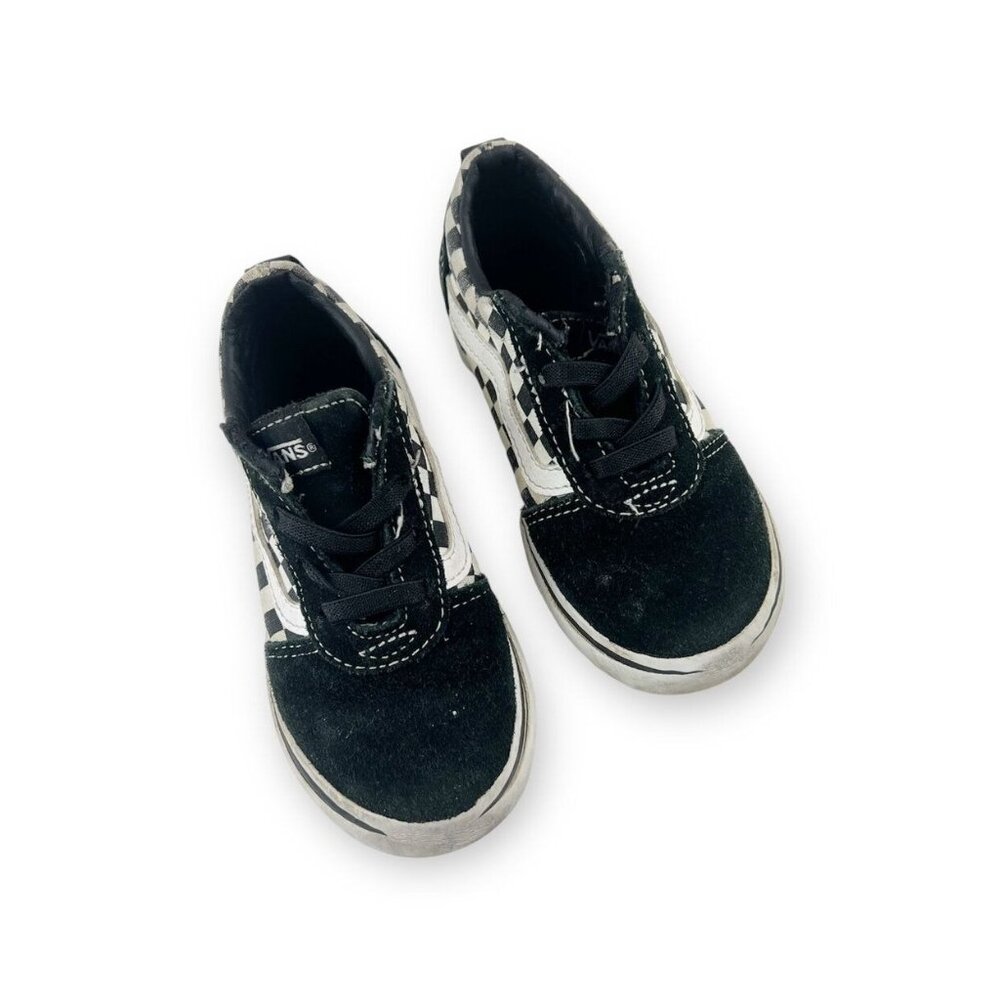 Vans Old Skool Checkerboard Elastic Lace Sneakers